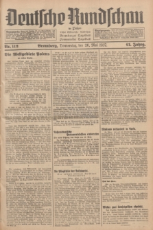 Deutsche Rundschau in Polen : früher Ostdeutsche Rundschau, Bromberger Tageblatt, Pommereller Tageblatt. Jg.61, Nr. 112 (20 Mai 1937) + dod.