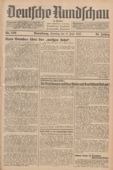 Deutsche Rundschau in Polen : früher Ostdeutsche Rundschau, Bromberger Tageblatt, Pommereller Tageblatt. Jg.61, Nr. 126 (6 Juni 1937) + dod.