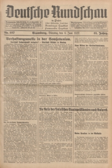 Deutsche Rundschau in Polen : früher Ostdeutsche Rundschau, Bromberger Tageblatt, Pommereller Tageblatt. Jg.61, Nr. 127 (8 Juni 1937) + dod.