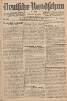 Deutsche Rundschau in Polen : früher Ostdeutsche Rundschau, Bromberger Tageblatt, Pommereller Tageblatt. Jg.61, Nr. 128 (9 Juni 1937) + dod.