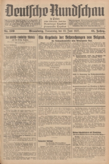 Deutsche Rundschau in Polen : früher Ostdeutsche Rundschau, Bromberger Tageblatt, Pommereller Tageblatt. Jg.61, Nr. 129 (10 Juni 1937) + dod.