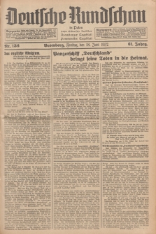 Deutsche Rundschau in Polen : früher Ostdeutsche Rundschau, Bromberger Tageblatt, Pommereller Tageblatt. Jg.61, Nr. 136 (18 Juni 1937) + dod.