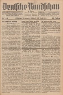 Deutsche Rundschau in Polen : früher Ostdeutsche Rundschau, Bromberger Tageblatt, Pommereller Tageblatt. Jg.61, Nr. 140 (23 Juni 1937) + dod.