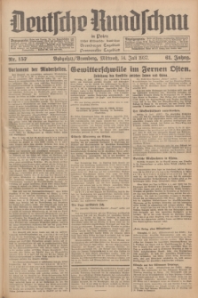 Deutsche Rundschau in Polen : früher Ostdeutsche Rundschau, Bromberger Tageblatt, Pommereller Tageblatt. Jg.61, Nr. 157 (14 Juli 1937) + dod.