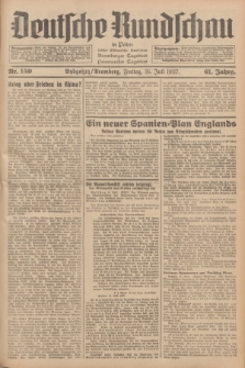 Deutsche Rundschau in Polen : früher Ostdeutsche Rundschau, Bromberger Tageblatt, Pommereller Tageblatt. Jg.61, Nr. 159 (16 Juli 1937) + dod.