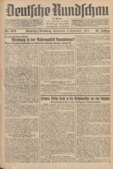 Deutsche Rundschau in Polen : früher Ostdeutsche Rundschau, Bromberger Tageblatt, Pommereller Tageblatt. Jg.61, Nr. 202 (4 September 1937) + dod.