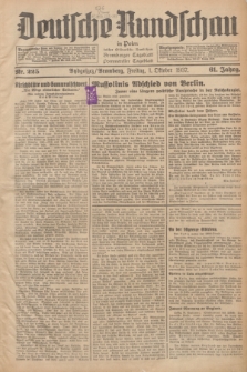 Deutsche Rundschau in Polen : früher Ostdeutsche Rundschau, Bromberger Tageblatt, Pommereller Tageblatt. Jg.61, Nr. 225 (1 Oktober 1937) + dod.