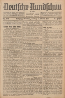 Deutsche Rundschau in Polen : früher Ostdeutsche Rundschau, Bromberger Tageblatt, Pommereller Tageblatt. Jg.61, Nr. 251 (31 Oktober 1937) + dod.