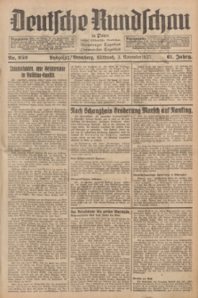 Deutsche Rundschau in Polen : früher Ostdeutsche Rundschau, Bromberger Tageblatt, Pommereller Tageblatt. Jg.61, Nr. 252 (3 November 1937) + dod.