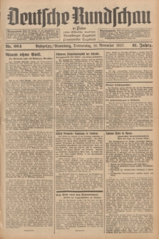 Deutsche Rundschau in Polen : früher Ostdeutsche Rundschau, Bromberger Tageblatt, Pommereller Tageblatt. Jg.61, Nr. 264 (18 November 1937) + dod.