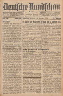 Deutsche Rundschau in Polen : früher Ostdeutsche Rundschau, Bromberger Tageblatt, Pommereller Tageblatt. Jg.61, Nr. 267 (21 November 1937) + dod.