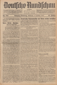 Deutsche Rundschau in Polen : früher Ostdeutsche Rundschau, Bromberger Tageblatt, Pommereller Tageblatt. Jg.61, Nr. 281 (8 Dezember 1937) + dod.