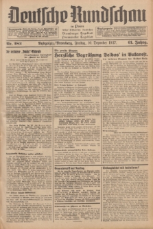 Deutsche Rundschau in Polen : früher Ostdeutsche Rundschau, Bromberger Tageblatt, Pommereller Tageblatt. Jg.61, Nr. 282 (10 Dezember 1937) + dod.