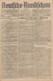Deutsche Rundschau in Polen : früher Ostdeutsche Rundschau, Bromberger Tageblatt, Pommereller Tageblatt. Jg.62, Nr. 2 (4 Januar 1938) + dod.