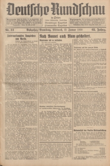 Deutsche Rundschau in Polen : früher Ostdeutsche Rundschau, Bromberger Tageblatt, Pommereller Tageblatt. Jg.62, Nr. 14 (19 Januar 1938) + dod.