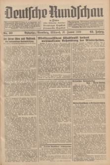 Deutsche Rundschau in Polen : früher Ostdeutsche Rundschau, Bromberger Tageblatt, Pommereller Tageblatt. Jg.62, Nr. 20 (26 Januar 1938) + dod.