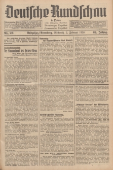 Deutsche Rundschau in Polen : früher Ostdeutsche Rundschau, Bromberger Tageblatt, Pommereller Tageblatt. Jg.62, Nr. 26 (2 Februar 1938) + dod.