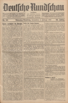 Deutsche Rundschau in Polen : früher Ostdeutsche Rundschau, Bromberger Tageblatt, Pommereller Tageblatt. Jg.62, Nr. 28 (5 Februar 1938) + dod.