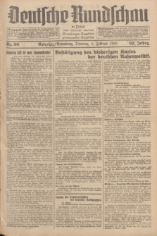 Deutsche Rundschau in Polen : früher Ostdeutsche Rundschau, Bromberger Tageblatt, Pommereller Tageblatt. Jg.62, Nr. 30 (8 Februar 1938) + dod.