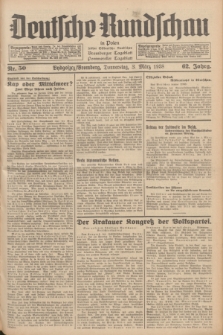 Deutsche Rundschau in Polen : früher Ostdeutsche Rundschau, Bromberger Tageblatt, Pommereller Tageblatt. Jg.62, Nr. 50 (3 März 1938) + dod.