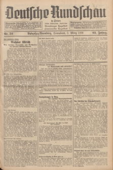 Deutsche Rundschau in Polen : früher Ostdeutsche Rundschau, Bromberger Tageblatt, Pommereller Tageblatt. Jg.62, Nr. 52 (5 März 1938) + dod.