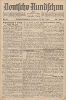 Deutsche Rundschau in Polen : früher Ostdeutsche Rundschau, Bromberger Tageblatt, Pommereller Tageblatt. Jg.62, Nr. 92 (23 April 1938) + dod.