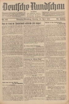 Deutsche Rundschau in Polen : früher Ostdeutsche Rundschau, Bromberger Tageblatt, Pommereller Tageblatt. Jg.62, Nr. 93 (24 April 1938) + dod.