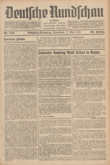 Deutsche Rundschau in Polen : früher Ostdeutsche Rundschau, Bromberger Tageblatt, Pommereller Tageblatt. Jg.62, Nr. 103 (7 Mai 1938) + dod.