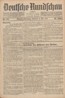 Deutsche Rundschau in Polen : früher Ostdeutsche Rundschau, Bromberger Tageblatt, Pommereller Tageblatt. Jg.62, Nr. 106 (11 Mai 1938) + dod.