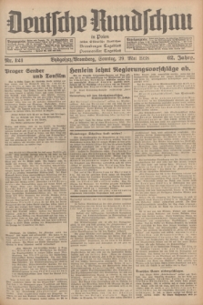 Deutsche Rundschau in Polen : früher Ostdeutsche Rundschau, Bromberger Tageblatt, Pommereller Tageblatt. Jg.62, Nr. 121 (29 Mai 1938) + dod.