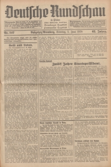 Deutsche Rundschau in Polen : früher Ostdeutsche Rundschau, Bromberger Tageblatt, Pommereller Tageblatt. Jg.62, Nr. 127 (5 Juni 1938) + dod.
