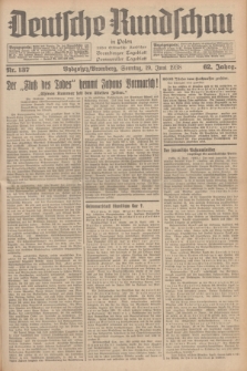 Deutsche Rundschau in Polen : früher Ostdeutsche Rundschau, Bromberger Tageblatt, Pommereller Tageblatt. Jg.62, Nr. 137 (19 Juni 1938) + dod.