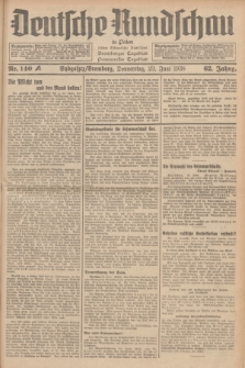 Deutsche Rundschau in Polen : früher Ostdeutsche Rundschau, Bromberger Tageblatt, Pommereller Tageblatt. Jg.62, Nr. 140A (23 Juni 1938) + dod.