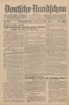 Deutsche Rundschau in Polen : früher Ostdeutsche Rundschau, Bromberger Tageblatt, Pommereller Tageblatt. Jg.62, Nr. 225 (2 Oktober 1938) + dod.