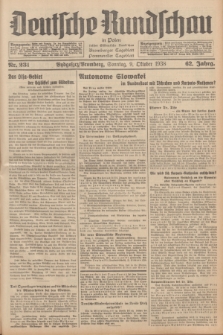 Deutsche Rundschau in Polen : früher Ostdeutsche Rundschau, Bromberger Tageblatt, Pommereller Tageblatt. Jg.62, Nr. 231 (9 Oktober 1938) + dod.