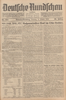 Deutsche Rundschau in Polen : früher Ostdeutsche Rundschau, Bromberger Tageblatt, Pommereller Tageblatt. Jg.62, Nr. 232 (11 Oktober 1938) + dod.