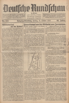 Deutsche Rundschau in Polen : früher Ostdeutsche Rundschau, Bromberger Tageblatt, Pommereller Tageblatt. Jg.62, Nr. 241 (21 Oktober 1938) + dod.