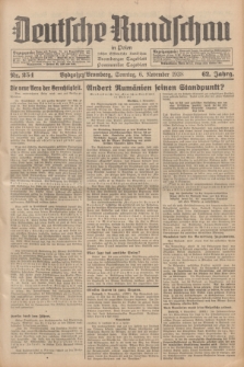 Deutsche Rundschau in Polen : früher Ostdeutsche Rundschau, Bromberger Tageblatt, Pommereller Tageblatt. Jg.62, Nr. 254 (6 November 1938) + dod.