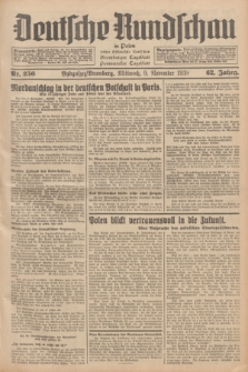 Deutsche Rundschau in Polen : früher Ostdeutsche Rundschau, Bromberger Tageblatt, Pommereller Tageblatt. Jg.62, Nr. 256 (9 November 1938) + dod.