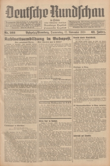 Deutsche Rundschau in Polen : früher Ostdeutsche Rundschau, Bromberger Tageblatt, Pommereller Tageblatt. Jg.62, Nr. 262 (17 November 1938) + dod.