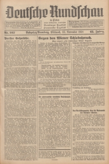 Deutsche Rundschau in Polen : früher Ostdeutsche Rundschau, Bromberger Tageblatt, Pommereller Tageblatt. Jg.62, Nr. 267 (23 November 1938) + dod.