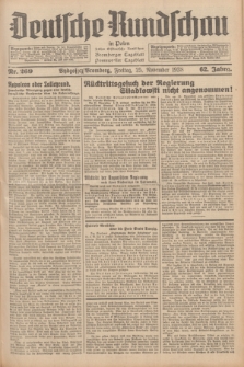 Deutsche Rundschau in Polen : früher Ostdeutsche Rundschau, Bromberger Tageblatt, Pommereller Tageblatt. Jg.62, Nr. 269 (25 November 1938) + dod.