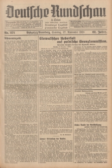 Deutsche Rundschau in Polen : früher Ostdeutsche Rundschau, Bromberger Tageblatt, Pommereller Tageblatt. Jg.62, Nr. 271 (27 November 1938) + dod.