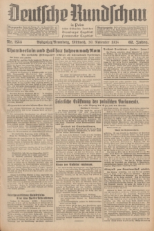 Deutsche Rundschau in Polen : früher Ostdeutsche Rundschau, Bromberger Tageblatt, Pommereller Tageblatt. Jg.62, Nr. 273 (30 November 1938) + dod.