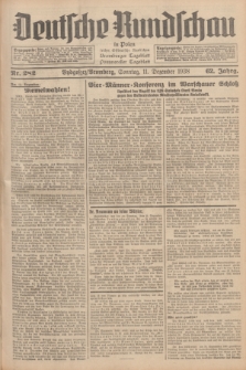 Deutsche Rundschau in Polen : früher Ostdeutsche Rundschau, Bromberger Tageblatt, Pommereller Tageblatt. Jg.62, Nr. 282 (11 Dezember 1938) + dod.