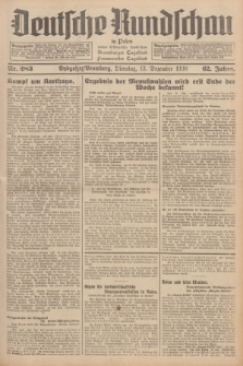 Deutsche Rundschau in Polen : früher Ostdeutsche Rundschau, Bromberger Tageblatt, Pommereller Tageblatt. Jg.62, Nr. 283 (13 Dezember 1938) + dod.