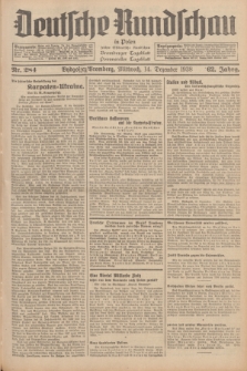 Deutsche Rundschau in Polen : früher Ostdeutsche Rundschau, Bromberger Tageblatt, Pommereller Tageblatt. Jg.62, Nr. 284 (14 Dezember 1938) + dod.