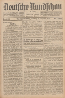 Deutsche Rundschau in Polen : früher Ostdeutsche Rundschau, Bromberger Tageblatt, Pommereller Tageblatt. Jg.62, Nr. 288 (18 Dezember 1938) + dod.