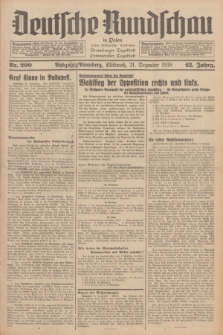 Deutsche Rundschau in Polen : früher Ostdeutsche Rundschau, Bromberger Tageblatt, Pommereller Tageblatt. Jg.62, Nr. 290 (21 Dezember 1938) + dod.