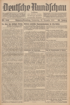 Deutsche Rundschau in Polen : früher Ostdeutsche Rundschau, Bromberger Tageblatt, Pommereller Tageblatt. Jg.62, Nr. 296 (29 Dezember 1938) + dod.